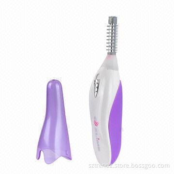 Electric eyelash curler with demountable eyelash comb and heating to curl eyelash, long lasting